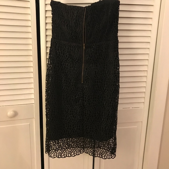 Black Lace Overlay Dress - Picture 4 of 5